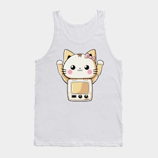 Cute Retro Cat Tank Top